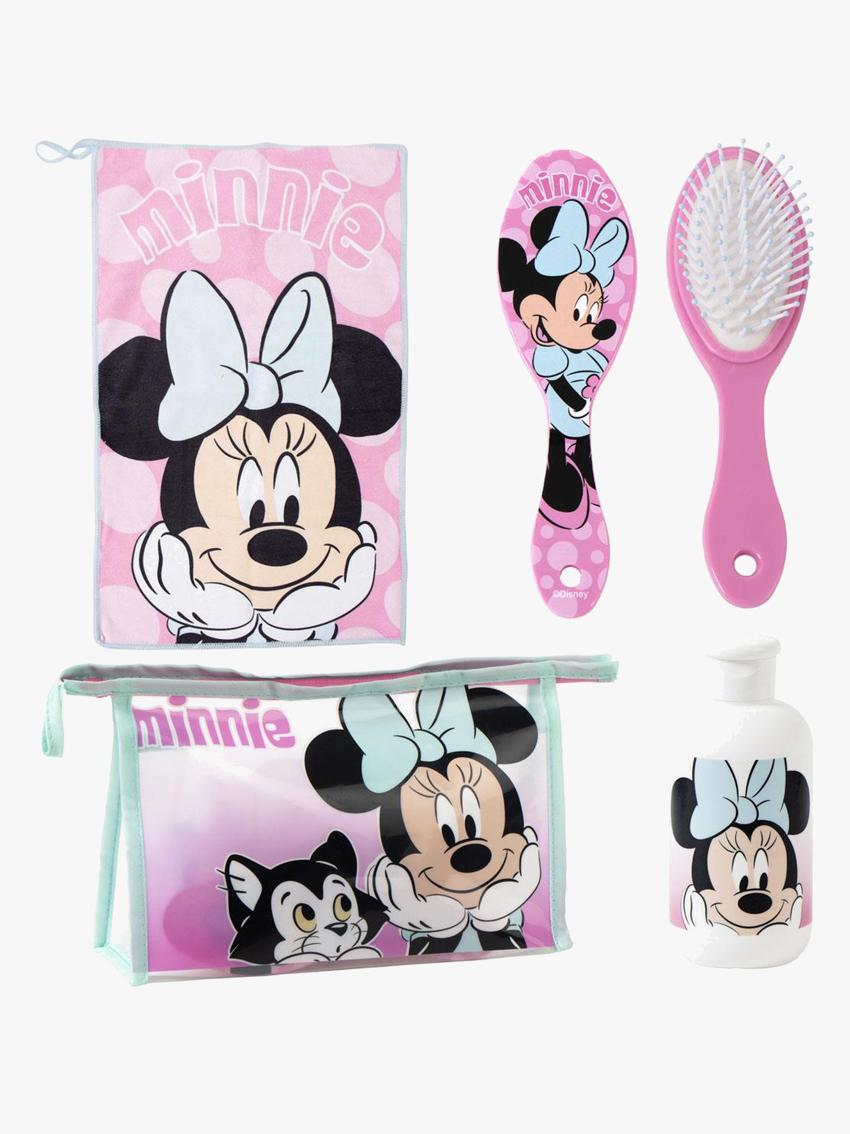 Disney Mimmi Pigg Necessär med Handduk Hårborste &  Flaska