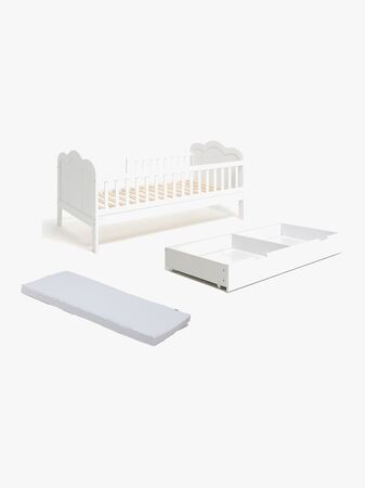 JLY DREAM Juniorsäng ESTER Inkl. Sängförvaring & Madrass 70x140, Vit