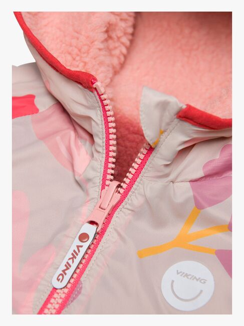 Viking Play  Vändbar Fleecejacka, Light Pink