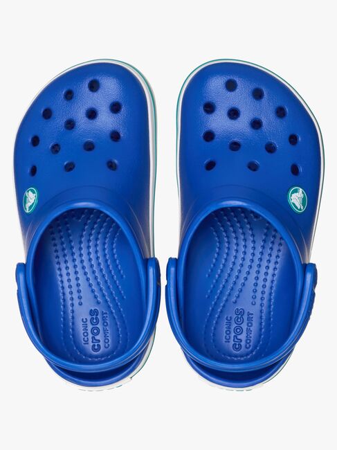 Crocs Crocband Tofflor, Blue Bolt/Turbo Teal