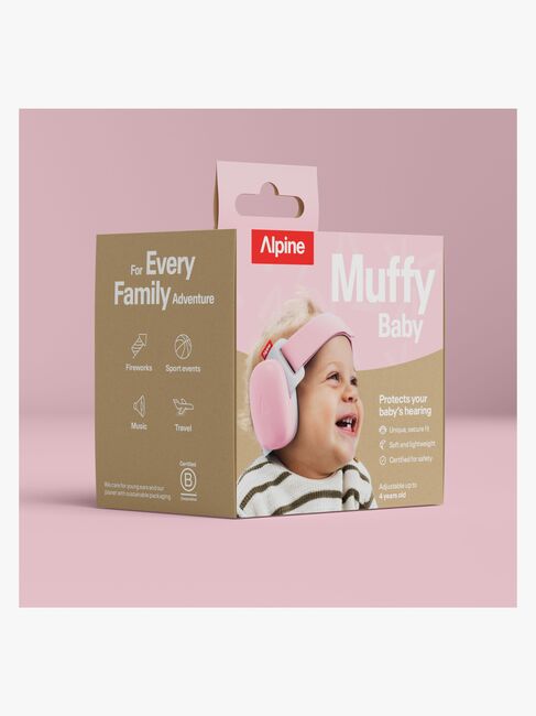 Alpine Muffy Baby Hörselskydd, Rose Pink