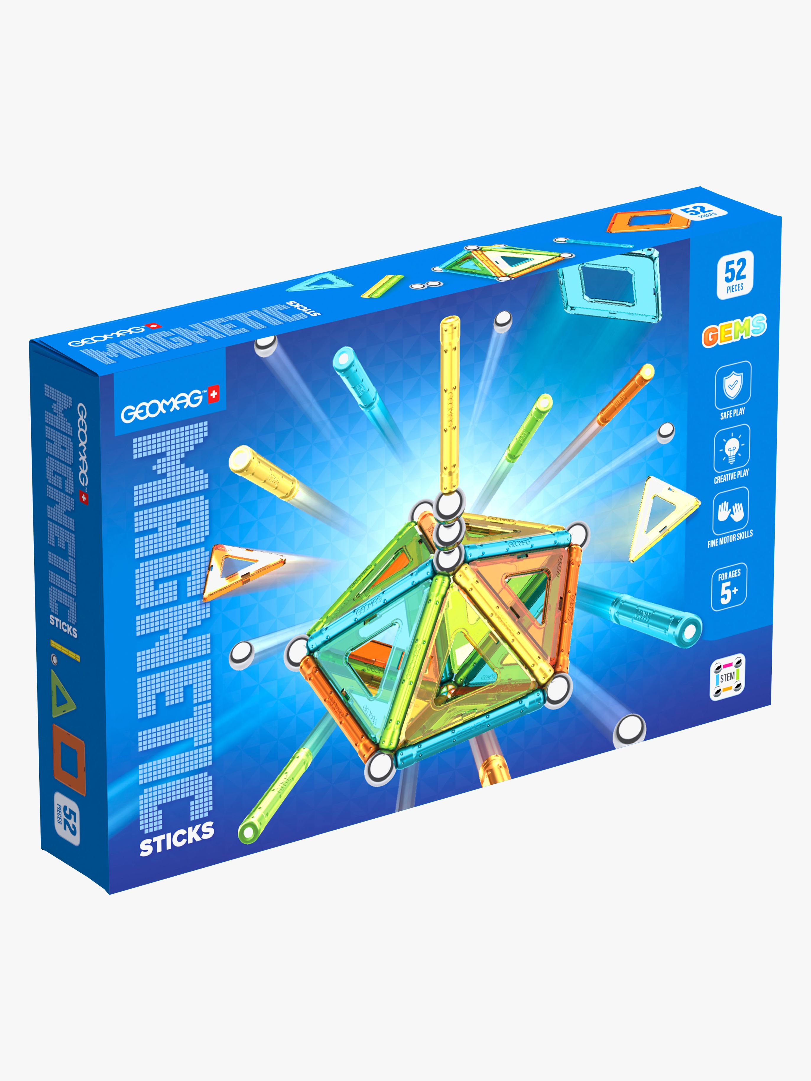 Geomag Gems Magnetic Sticks Byggsats 52 Delar