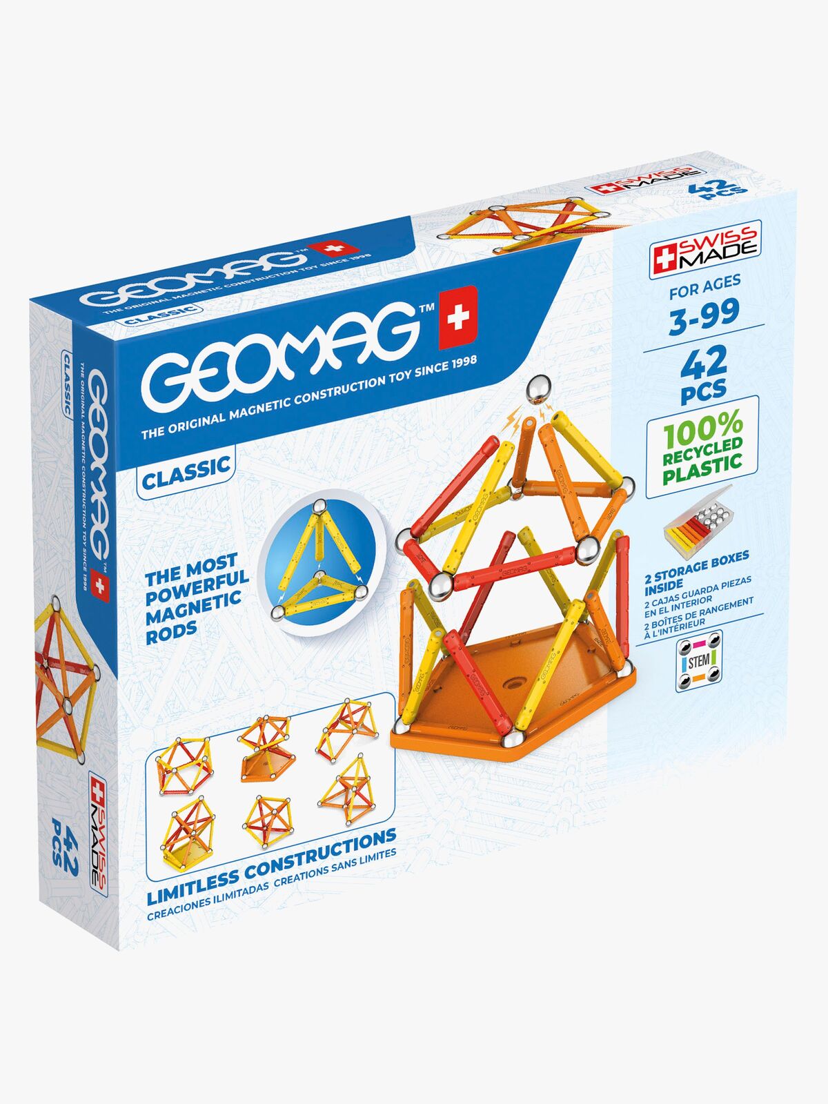 Geomag Classic Recycled Byggsats 42 Delar