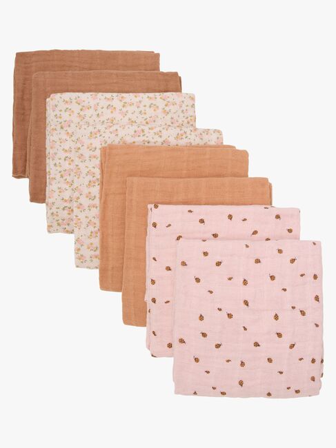 Pippi Muslinfilt 8-Pack, Sepia Rose