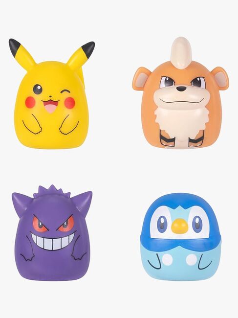 Pokémon Squishalongs Figur Gengar Pikachu Piplup & Growlithe 4-Pack SQAL0296-1791_3a.jpg