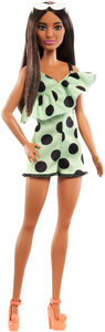 Barbie Fashionista Docka Polka Dots, Lime Green