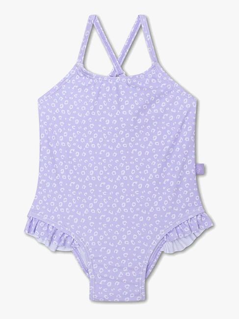 Swim Essentials Baddräkt, Lila Leopard