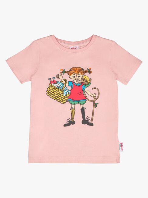 Pippi Långstrump X Martinex Picknick T-shirt, Rosa