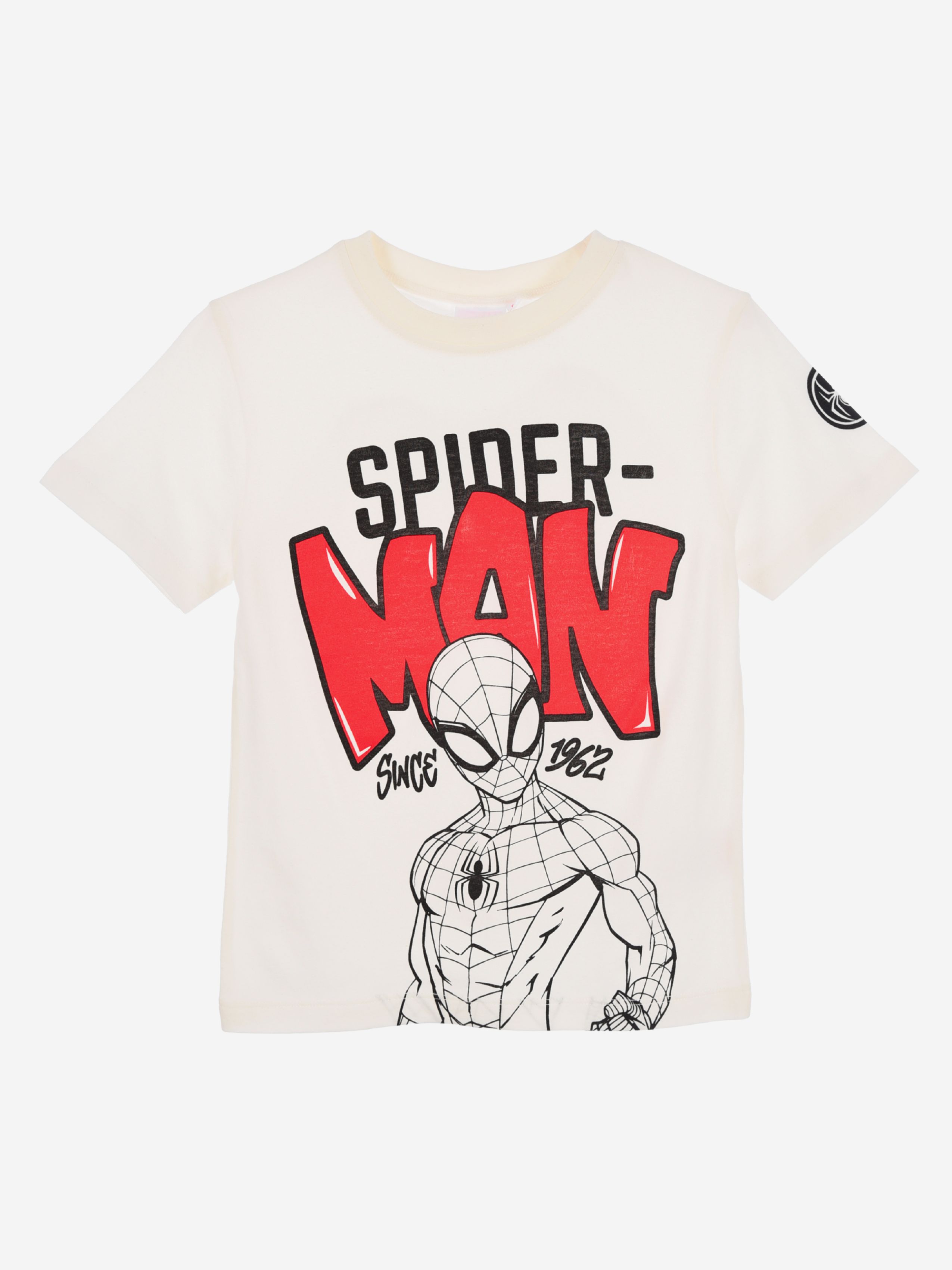Marvel Spider-Man T-shirt, Vit, 98-104