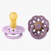 BIBS Boheme Napp 2-Pack Latex Stl 2 Rund, Violet Sky/Mauve