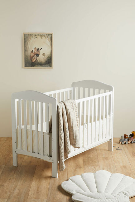 JLY Dream ELLA Spjälsäng Dropside, Vit