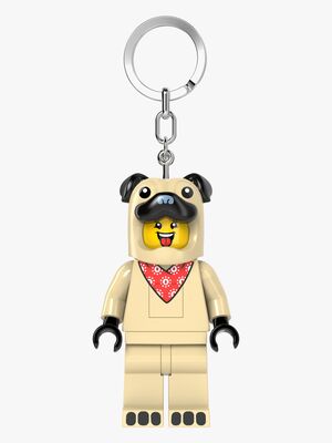 LEGO Minifigures™ Pug Nøkkelring med LED-lys