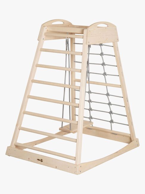 Roba Montessori Inomhus Lektorn med Gunga, Natural/Grey