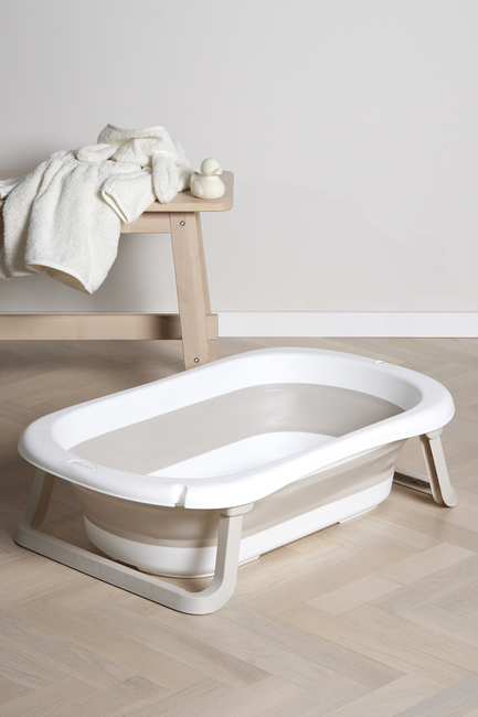 Beemoo CARE Assist Hopfällbar Badbalja, White/Beige