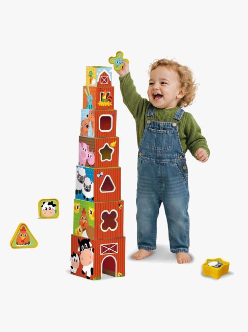 SES Creative Stapelklossar Bondgårdsdjur 2-i-1