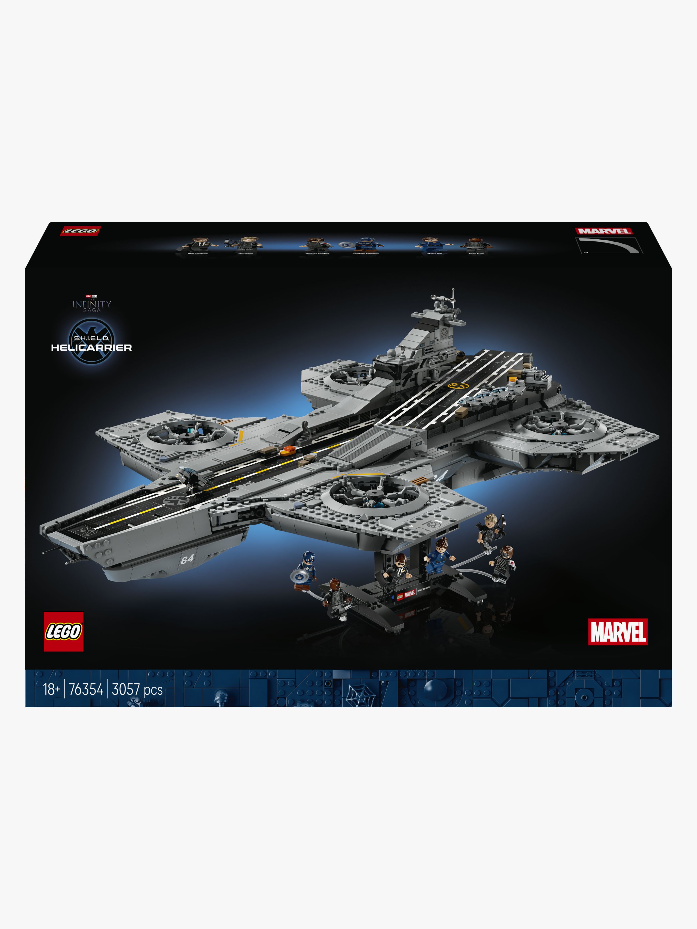 LEGO Super Heroes 76354 S.H.I.E.L.D. Helicarrier – samlarmodell för Marvel