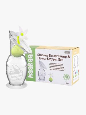 Haakaa Brystmælksopsamler Flower Stopper Hvid 150 ml