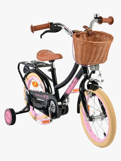 Volare Excellent Cykel med Korg 14 Tum, Svart