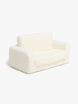 Alice & Fox Cubbie Klapp-Sofa 94x55 cm, White Teddy