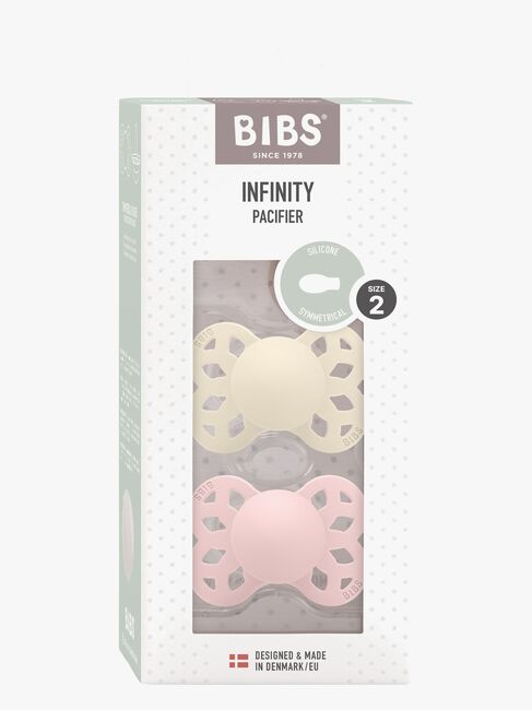 BIBS Infinity Napp 2-pack Stl 2 Symmetrical, Ivory/Blossom