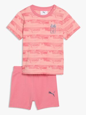 Puma T-shirt & Shorts Gabby's Dollhouse Minicats Set, Rosa
