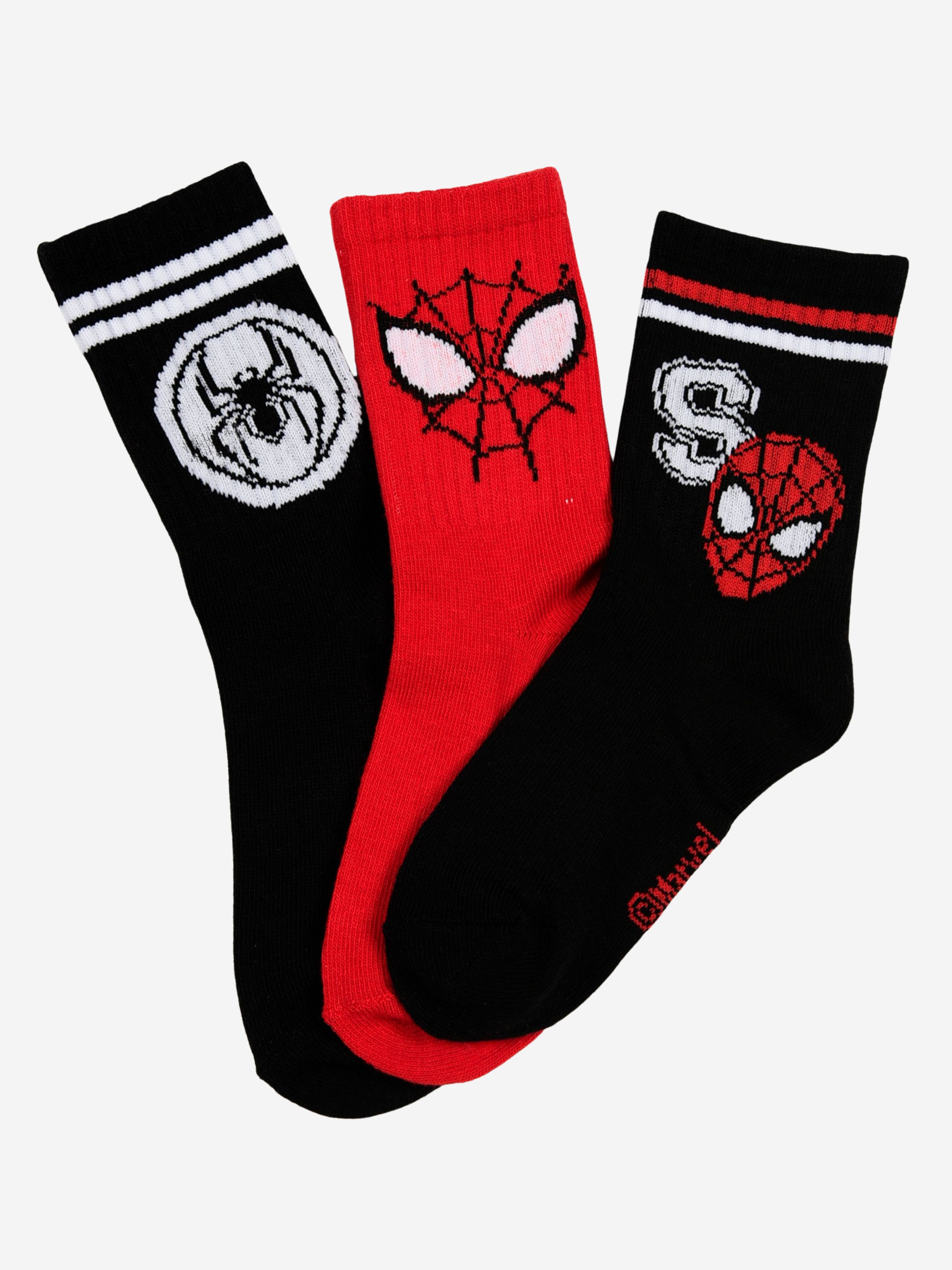 Marvel Spider-Man Strumpor 3-Pack, Flerfärgad, 23-26