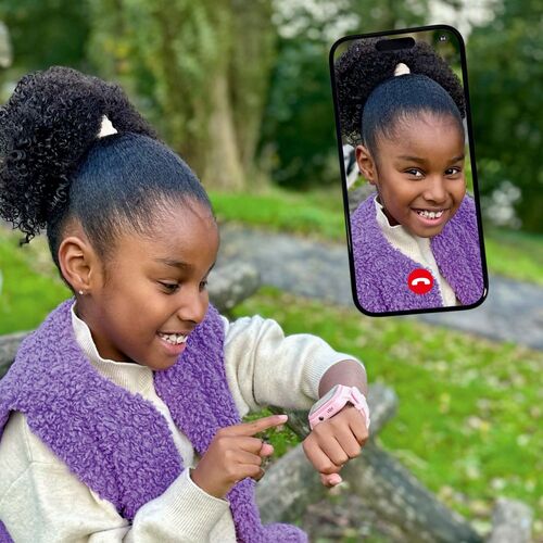 ZAZU Smartklocka 4G, Rosa