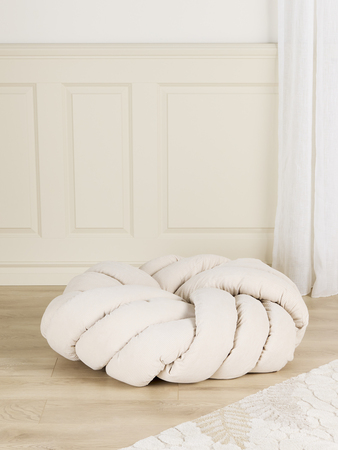 Alice & Fox BRADIE Sittpuff, Beige Manchester