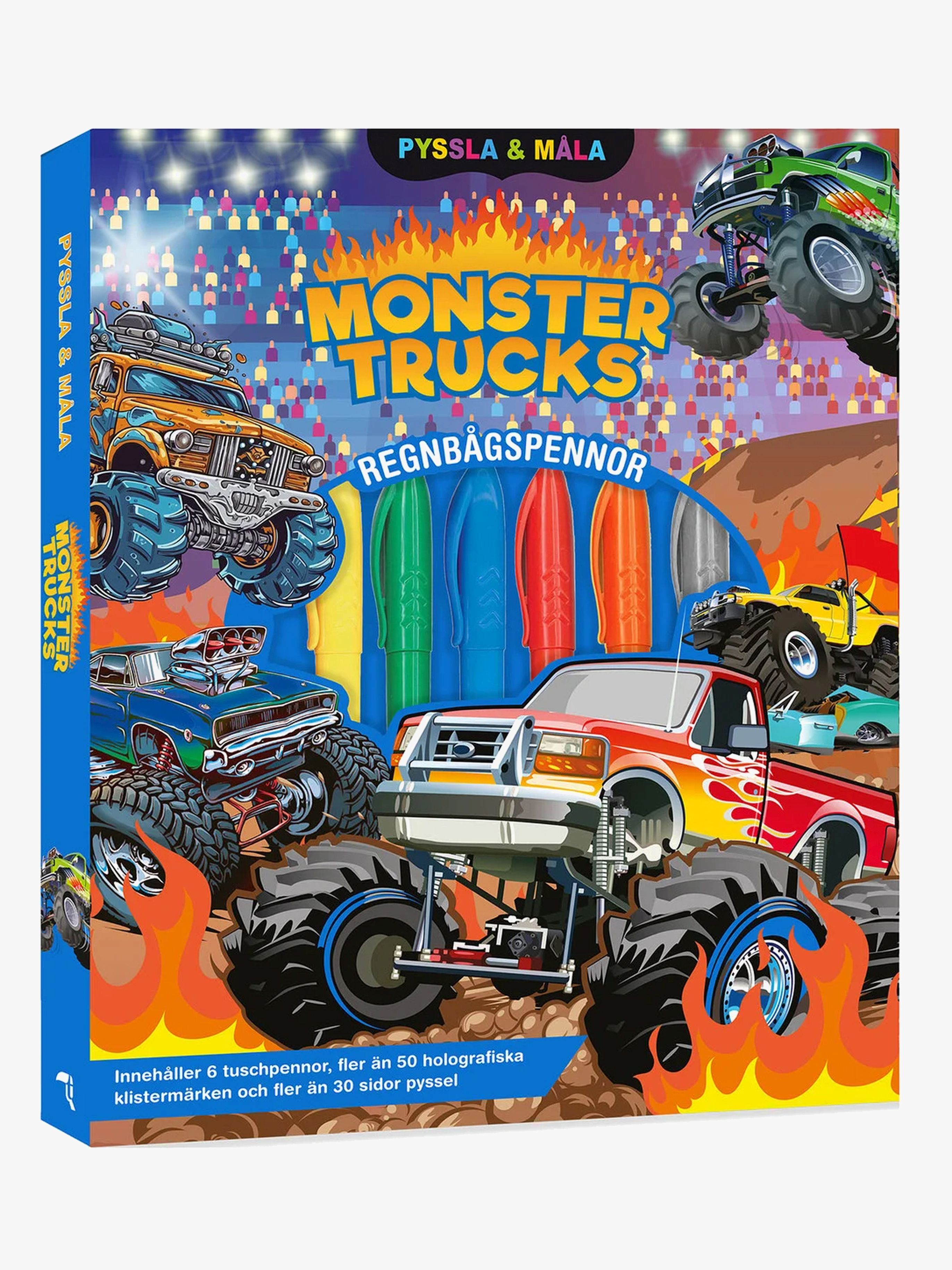 Tukan Förlag Pyssla Och Måla Monstertrucks