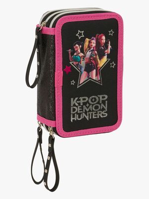 K-Pop Demon Hunters Gefülltes Dreifach-Federmäppchen 37 Teile, Energy
