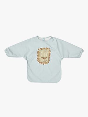 OYOY Lobo Lejon  Långärmad Haklapp, Ice Blue