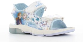 Disney Frozen Blinkande Sandal, White/Light Turkish Blue
