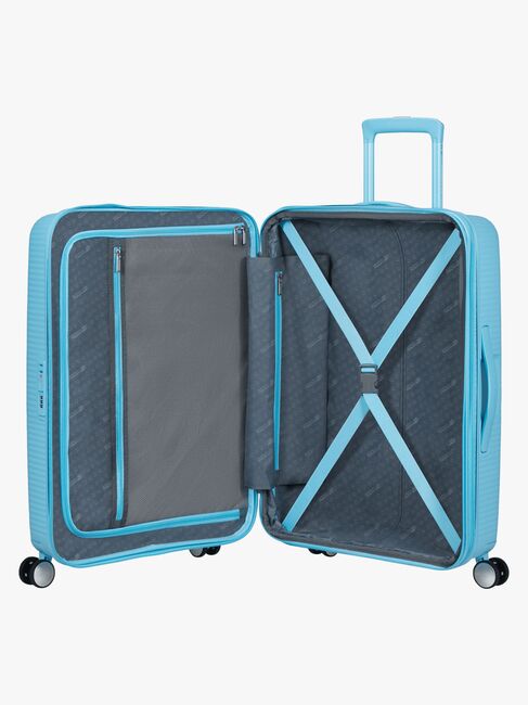 American Tourister Soundbox Spinner Resväska 71,5-81L, Blueberry Fizz