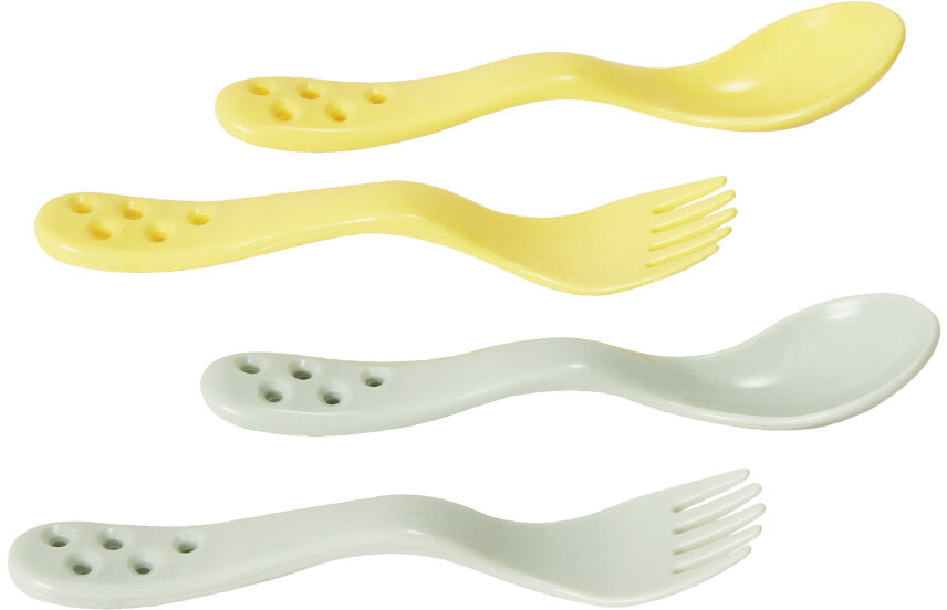 Bambino Little Scooper! Gaffel &  Sked 2-pack Yellow/Mint