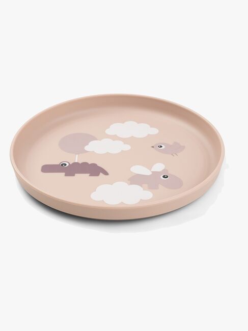 Done By Deer Foodie Tallrik Happy Clouds, Rosa