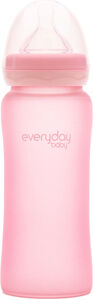 Everyday Baby Nappflaska Glas 300 ml, Rose Pink