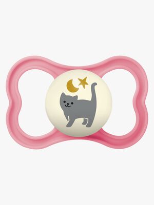 MAM Supreme Night Napp Silikon 6-16m, Rosa