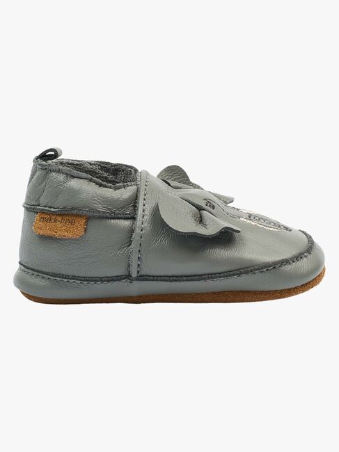 Mikk-Line Leather Innetofflor, Elephant