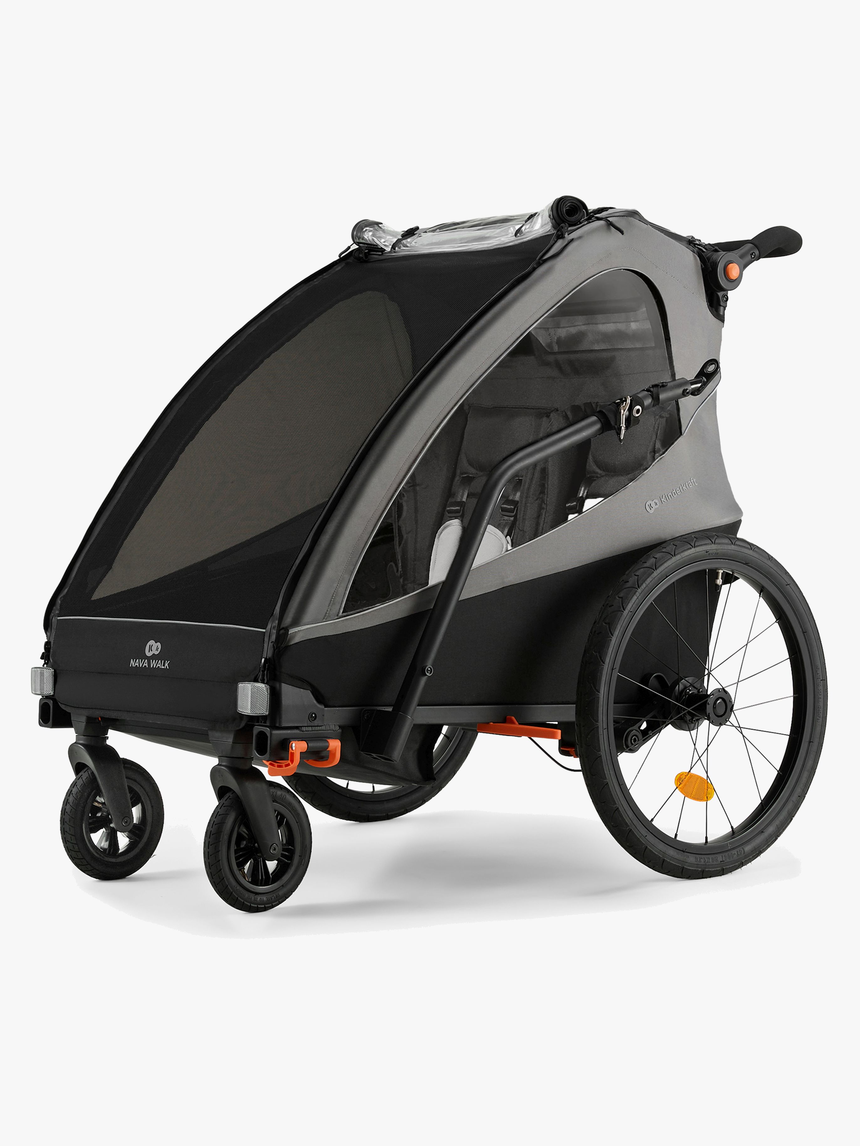 Kinderkraft Nava Cykelvagn, Grey