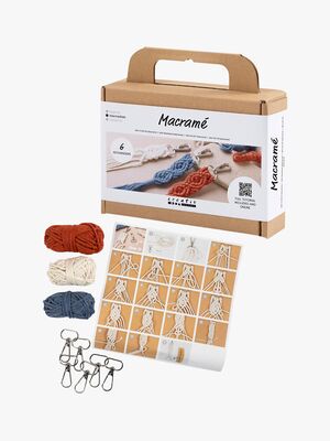 Creativ Company Pysselset Makramé Nyckelringar