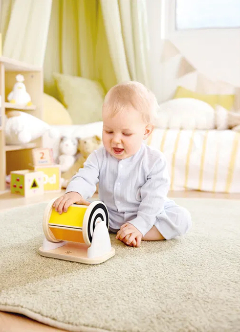 Hape Aktivitetsleksak Snurrande Trumma med Spegel