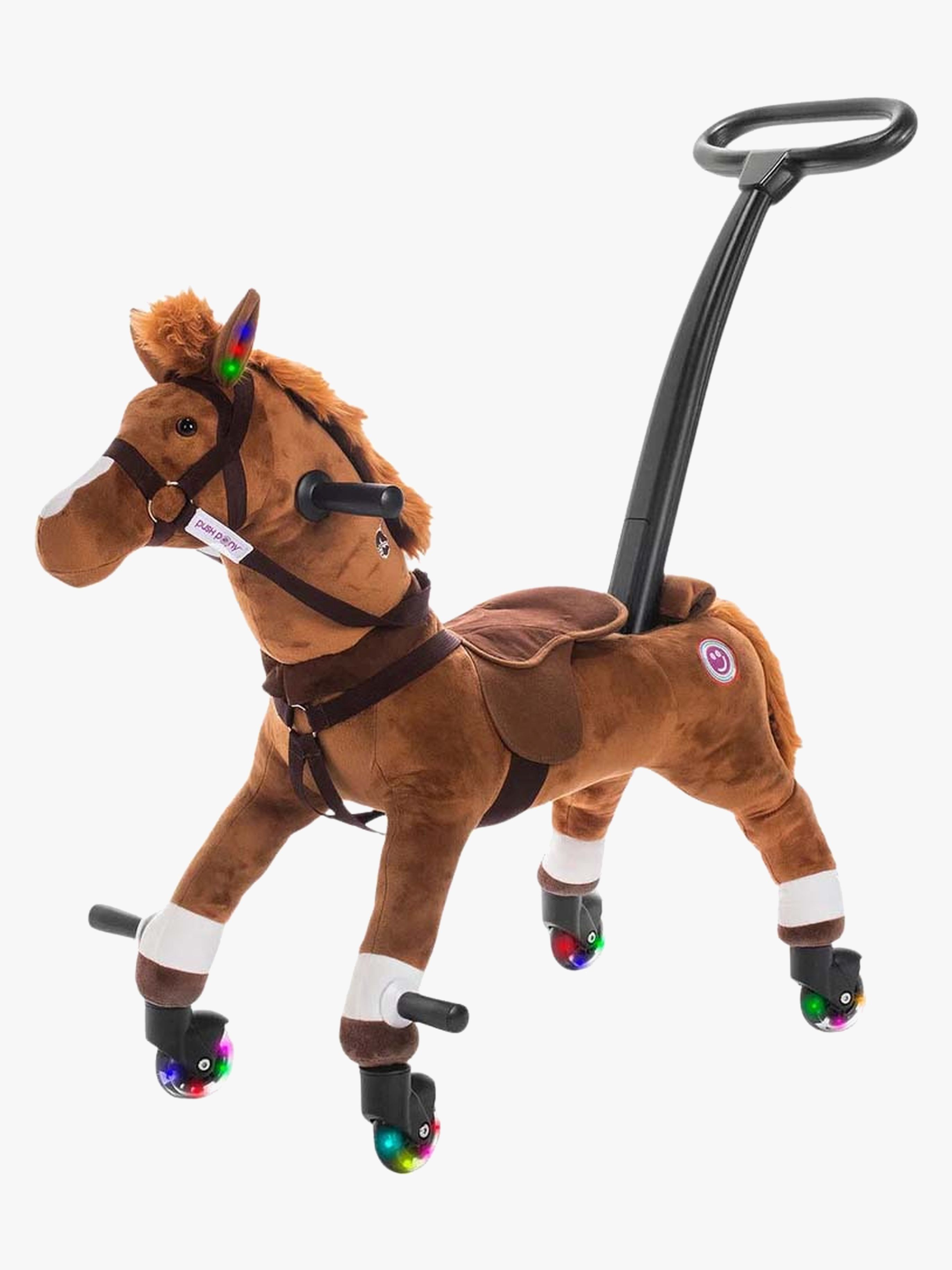 Push Pony Åkhäst Champ – interaktiv ridleksak med ljud från 2 år