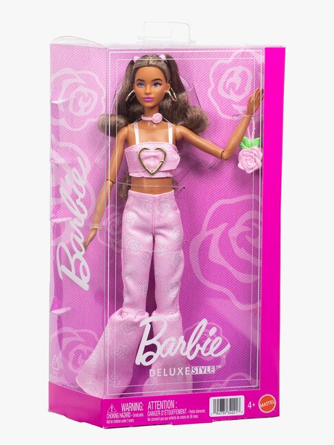 Barbie Deluxe Style Docka med Rosa Denimoutfit