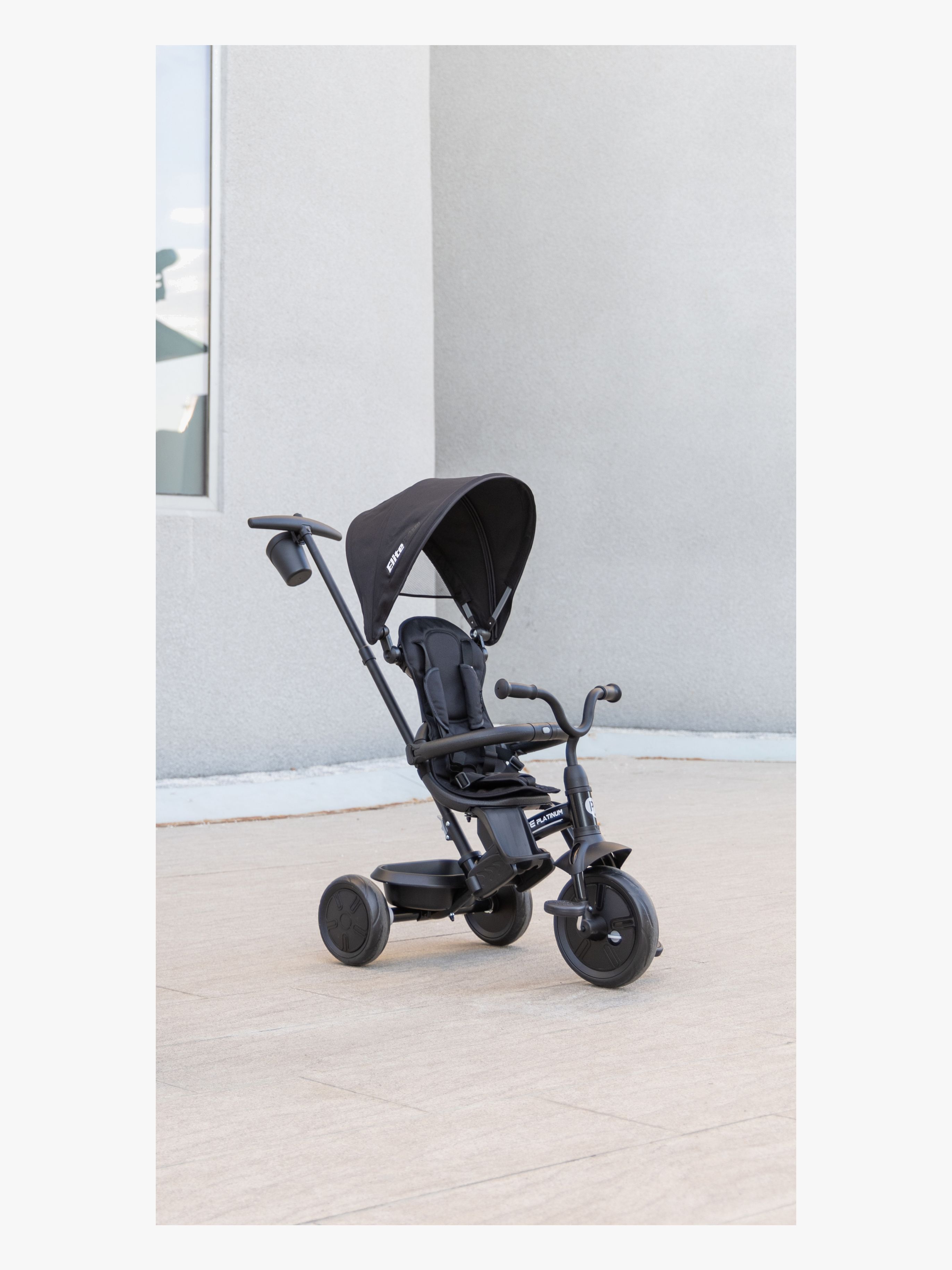 QPlay Elite Platinum Trehjuling, Svart