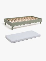 Alice & Fox Dune Juniorsäng inkl. BabyMatex Madrass Softi Plus 70x140, Sage