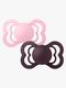 BIBS Supreme Napp 2-Pack Silikon Stl 2 Symmetrisk, Baby Pink/Plum