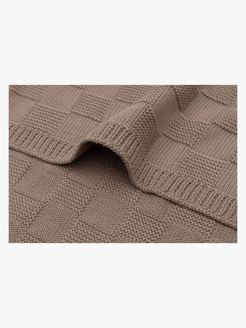 Jollein Filt 75x100 cm Box Knit, Milky Coffee