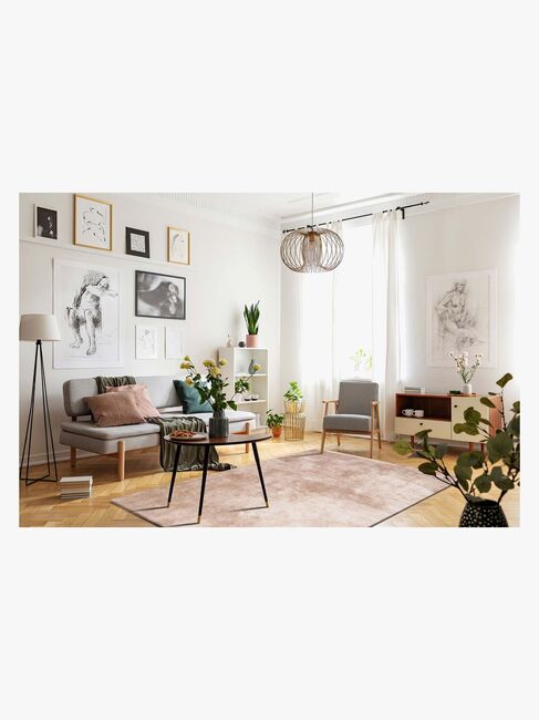 KM Carpets Cozy Matta 110x160, Linen