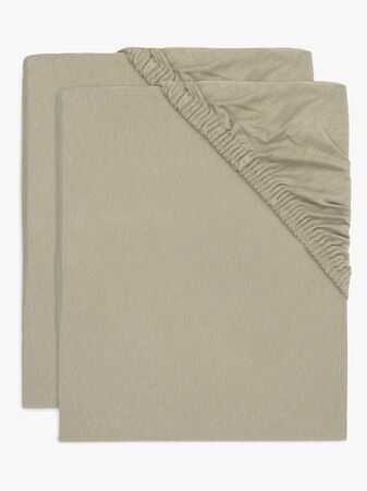Jollein Dra-på-lakan 2-Pack 40x80, Olivgrön