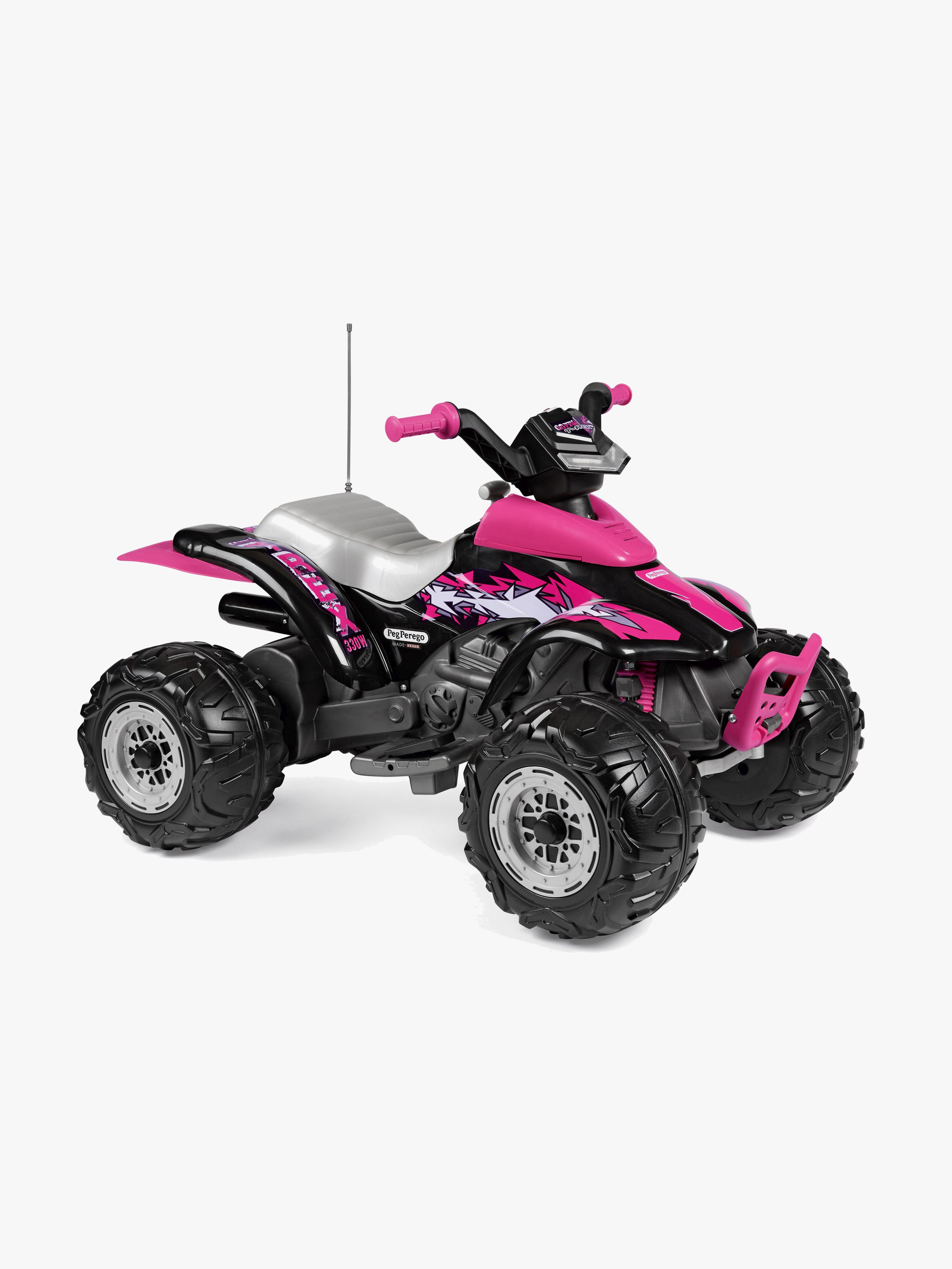 PegPérego Corral T-Rex Fyrhjuling 330W Rosa/Svart